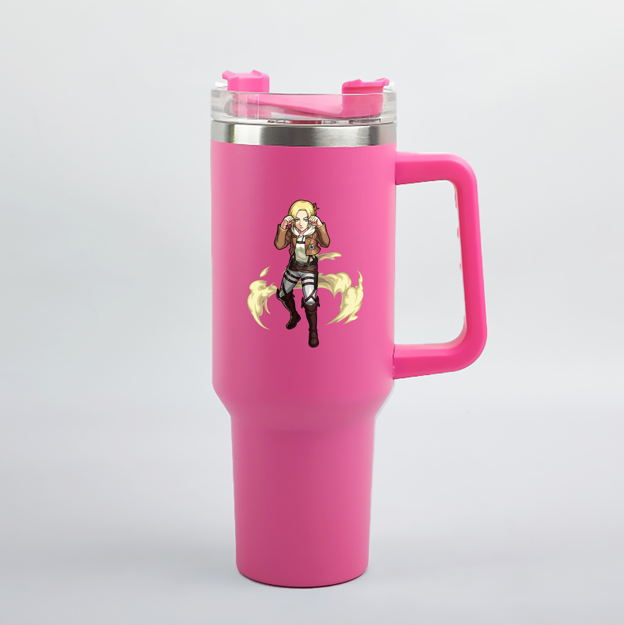 （画像用） 進撃の巨人 アニ・レオンハート Attack on Titan Annie Leonhart 1200mL車用タンブラー（カラープリント）
